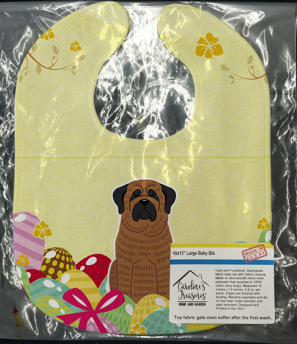 Easter Eggs Mastiff Brindle Baby Bib Easy-Clean Baby Bib Baby Feeding Accessory Baby Mealtime Essential, 10 x 13, Multicolor