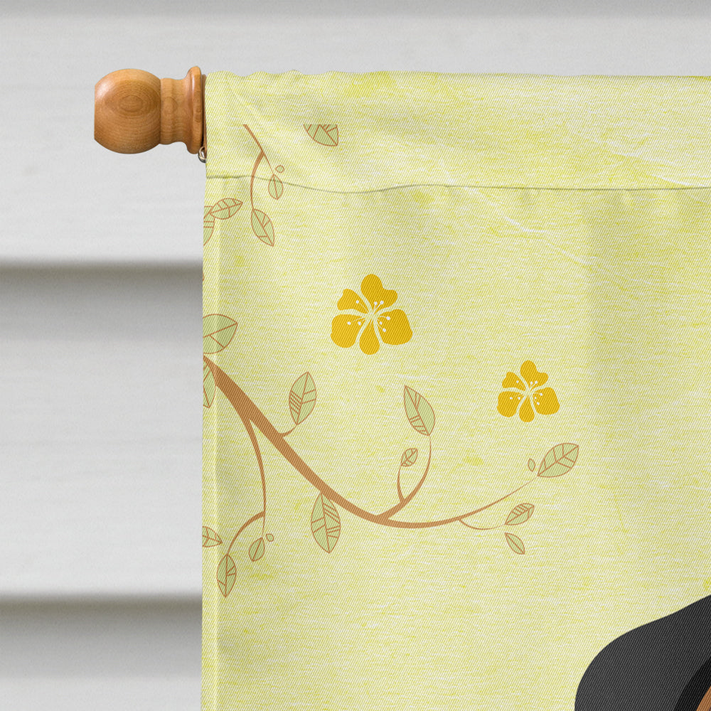 Easter Eggs Mastiff Brindle House Flag 28x40 Porch Sleeve Pole Decorative Outside Yard Banner Artwork Wall Hanging, Polyester