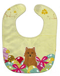 Easter Eggs Norwich Terrier Baby Bib Easy-Clean Baby Bib Baby Feeding Accessory Baby Mealtime Essential, 10 x 13, Multicolor