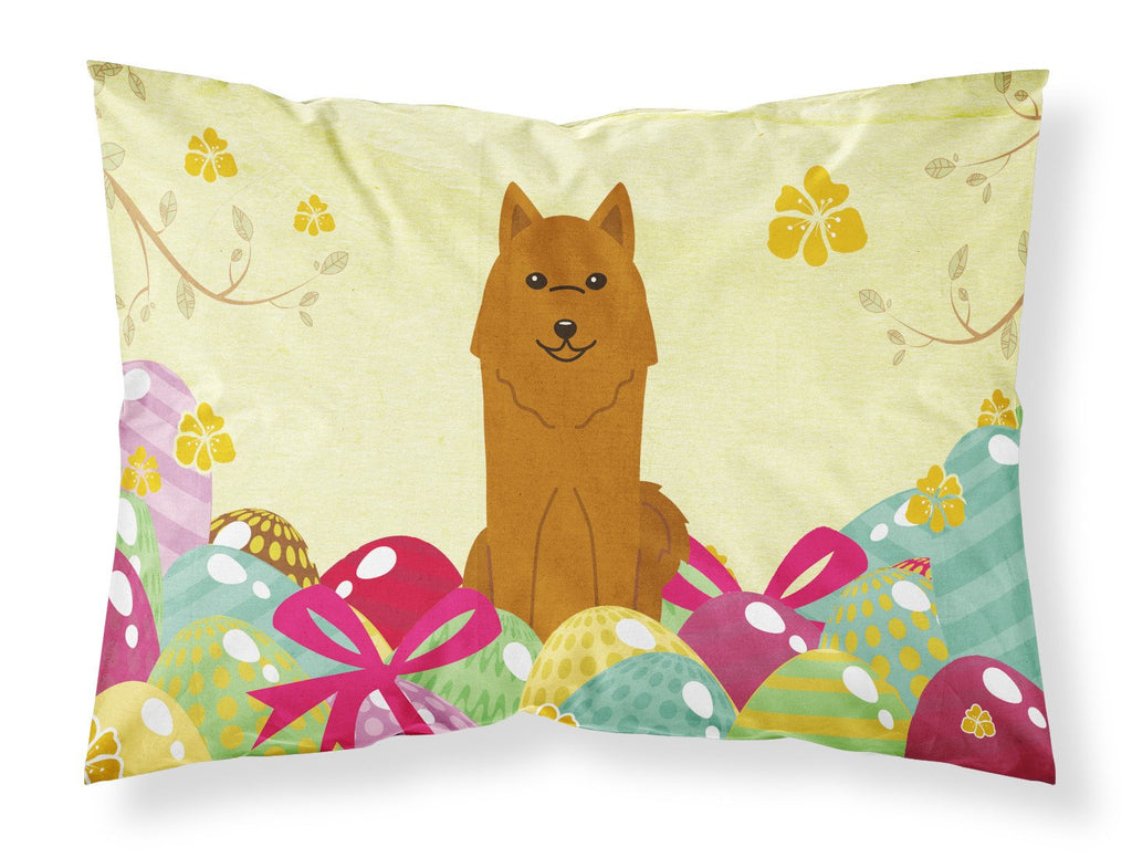 Easter Eggs Karelian Bear Dog Standard Pillowcase Lightweight Super Soft Easy Care Decorative Artwork Pillowcase, Standard