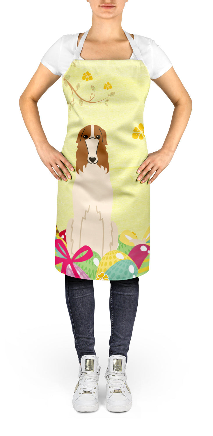 Easter Eggs Borzoi Apron Cooking Kitchen Server Baking Crafts Gardening for Adult Women Men, Unisex, Large, Multicolor