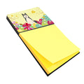 Easter Eggs West Siberian Laika Spitz Watercolor Sticky Note Holder Refillable Dispenser Desk Accessory 3x3 Pad Gift