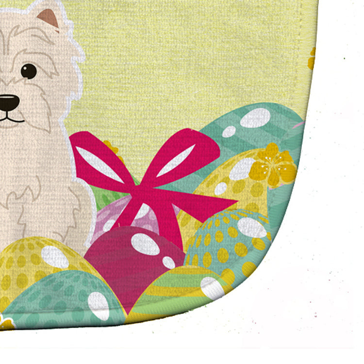 Easter Eggs Westie Baby Bib Easy-Clean Baby Bib Baby Feeding Accessory Baby Mealtime Essential, 10 x 13, Multicolor