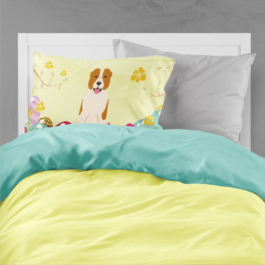 Easter Eggs Central Asian Shepherd Dog Standard Pillowcase Lightweight Super Soft Easy Care Decorative Artwork Pillowcase, Standard