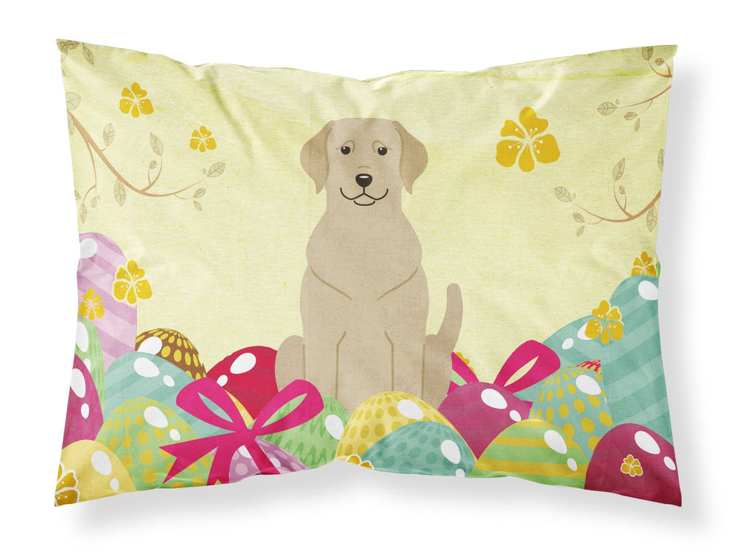 Easter Eggs Yellow Labrador Standard Pillowcase Lightweight Super Soft Easy Care Decorative Artwork Pillowcase, Standard