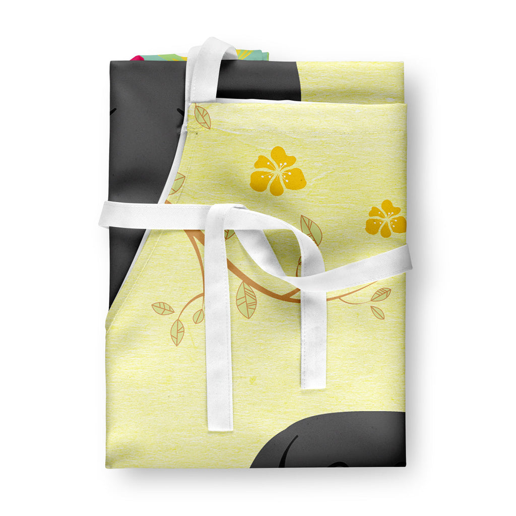 Easter Eggs Black Labrador Apron Cooking Kitchen Server Baking Crafts Gardening for Adult Women Men, Unisex, Large, Multicolor