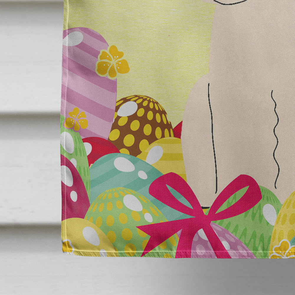 Easter Eggs Poodle White House Flag 28x40 Porch Sleeve Pole Decorative Outside Yard Banner Artwork Wall Hanging, Polyester