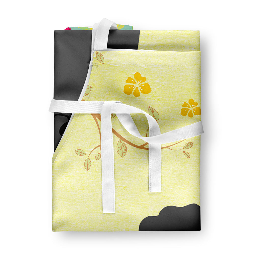 Easter Eggs Poodle Black Apron Cooking Kitchen Server Baking Crafts Gardening for Adult Women Men, Unisex, Large, Multicolor