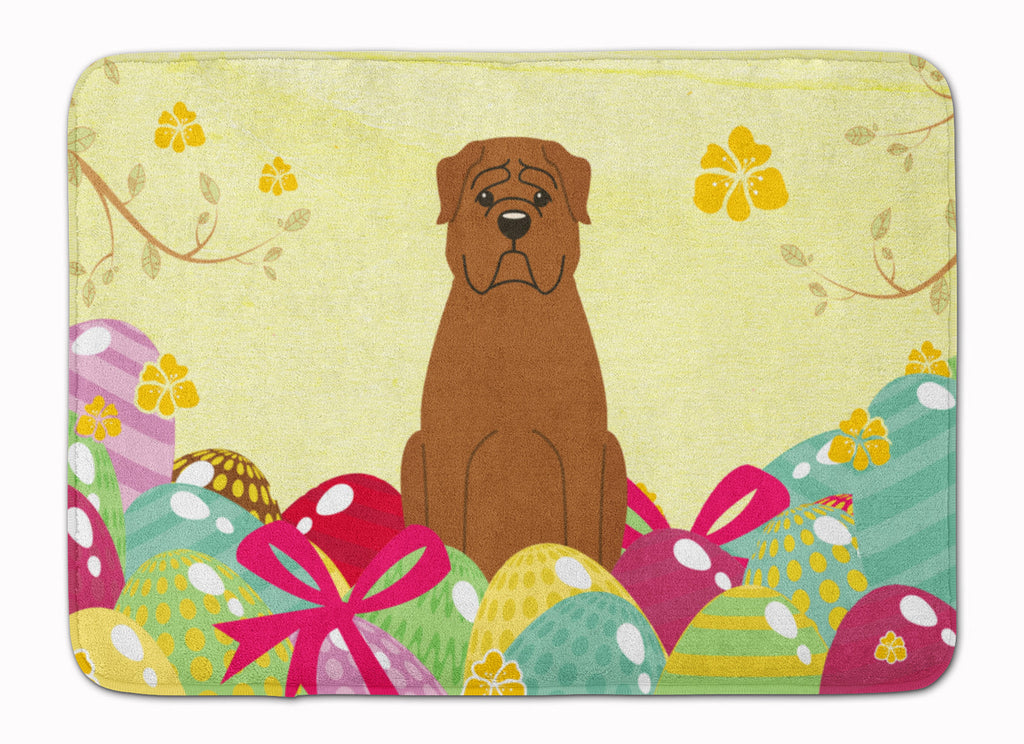 Easter Eggs Dogue de Bourdeaux Memory Foam Kitchen Mat Machine Washable Anti-Fatigue Cushion Comfort Bath or Kitchen Rug