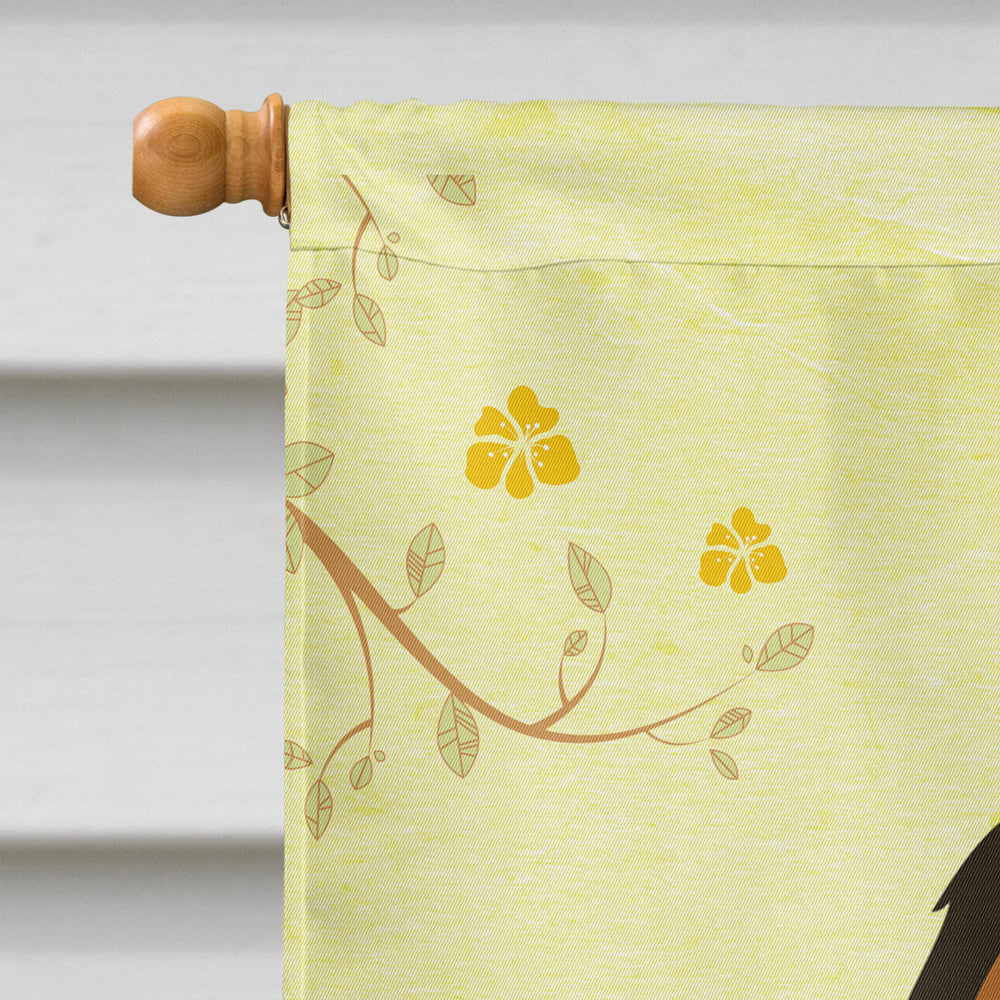Easter Eggs Briard Brown House Flag 28x40 Porch Sleeve Pole Decorative Outside Yard Banner Artwork Wall Hanging, Polyester