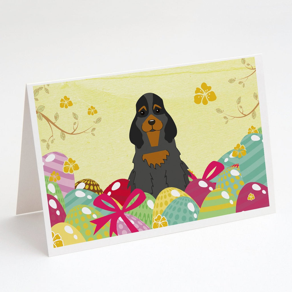 Easter Eggs Cocker Spaniel Black Tan Greeting Cards Pack of 8 Blank Cards with Envelopes Whimsical A7 Size 5x7