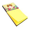 Easter Eggs Pekingese Red White Watercolor Sticky Note Holder Refillable Dispenser Desk Accessory 3x3 Pad Gift