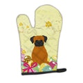 Easter Eggs Fawn Boxer Oven Mitt Heat Resistant Thick Oven Mitt for Hot Pans and Oven, Kitchen Mitt Protect Hands, Cooking Baking Glove
