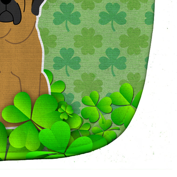 Mastiff Shamrocks Baby Bib Easy-Clean Baby Bib Baby Feeding Accessory Baby Mealtime Essential, 10 x 13, Multicolor