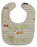 American Foxhound Dog Gone Cute Baby Bib Easy-Clean Baby Bib Baby Feeding Accessory Baby Mealtime Essential, 10 x 13, Multicolor
