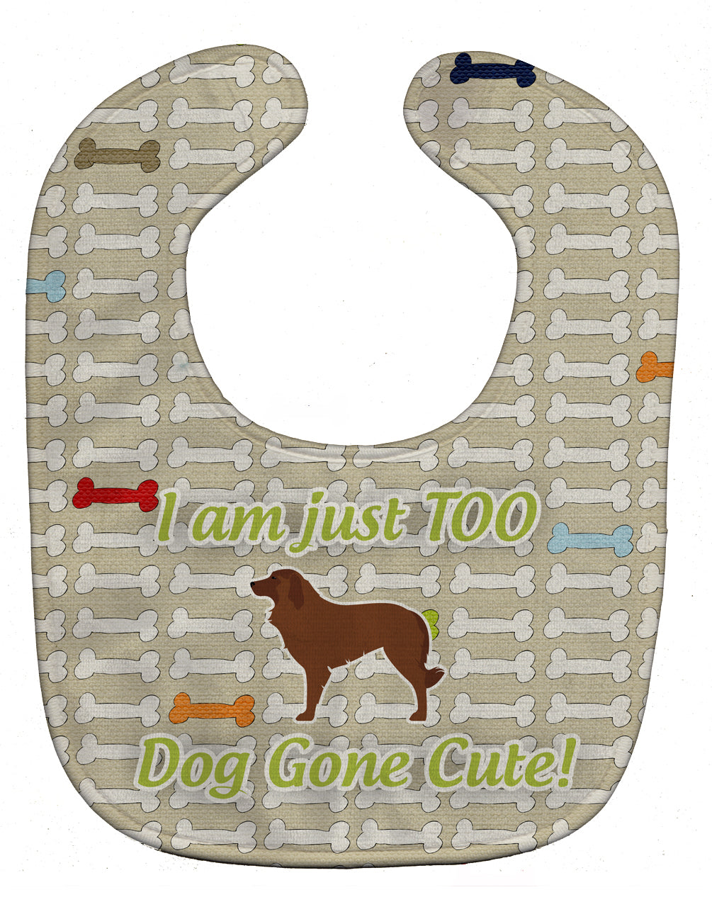 Portuguese Sheepdog Dog Dog Gone Cute Baby Bib Easy-Clean Baby Bib Baby Feeding Accessory Baby Mealtime Essential, 10 x 13, Multicolor