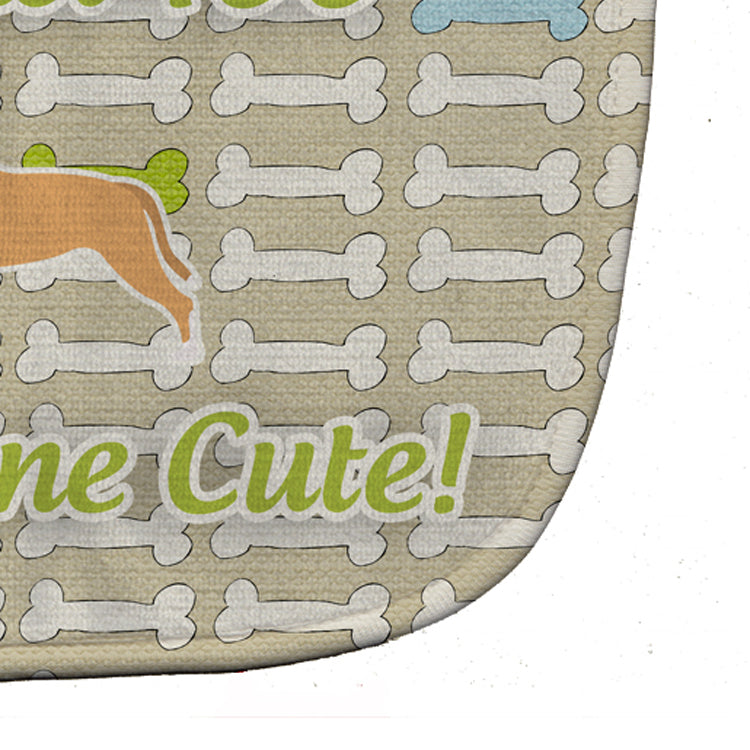 Staffordshire Bull Terrier Dog Gone Cute Baby Bib Easy-Clean Baby Bib Baby Feeding Accessory Baby Mealtime Essential, 10 x 13, Multicolor