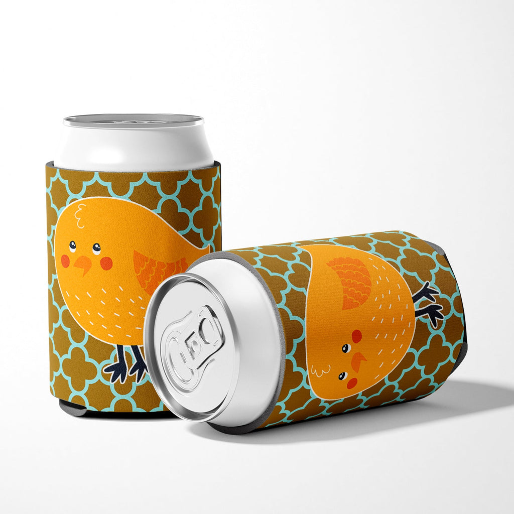 Bird on Quatrfoil Can or Bottle Hugger Cooler Sleeve for Standard 12 oz Cans, Insulated Foam Beer & Soda Can Hugger Reusable