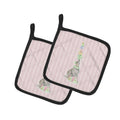 Circus Seal Pot Holder Set of 2 Heat Resistant Quilted Hot Pads 7.5 x 7.5 Inch, Insulated Kitchen Trivets for Cooking & Baking