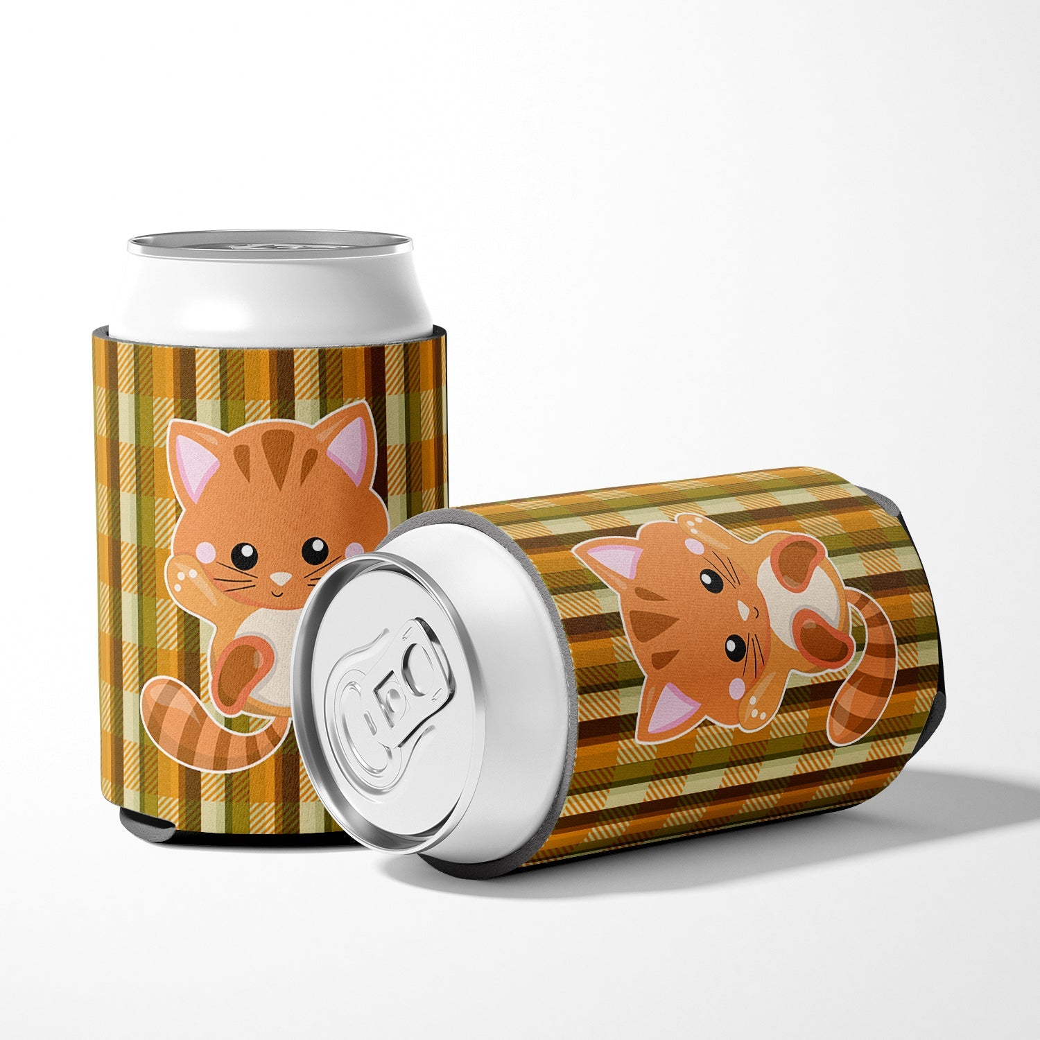 Hooray Kitten Can or Bottle Hugger Cooler Sleeve for Standard 12 oz Cans, Insulated Foam Beer & Soda Can Hugger Reusable