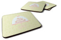 Decorated Cake on Green Foam Coasters Set of 4 Cup Coasters for Indoor Outdoor, Tabletop Protection, Anti Slip, Mouse pad Material