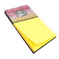 Sleeping Grey Cat Watercolor Watercolor Sticky Note Holder Refillable Dispenser Desk Accessory 3x3 Pad Gift