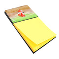 Fox Watercolor Watercolor Sticky Note Holder Refillable Dispenser Desk Accessory 3x3 Pad Gift
