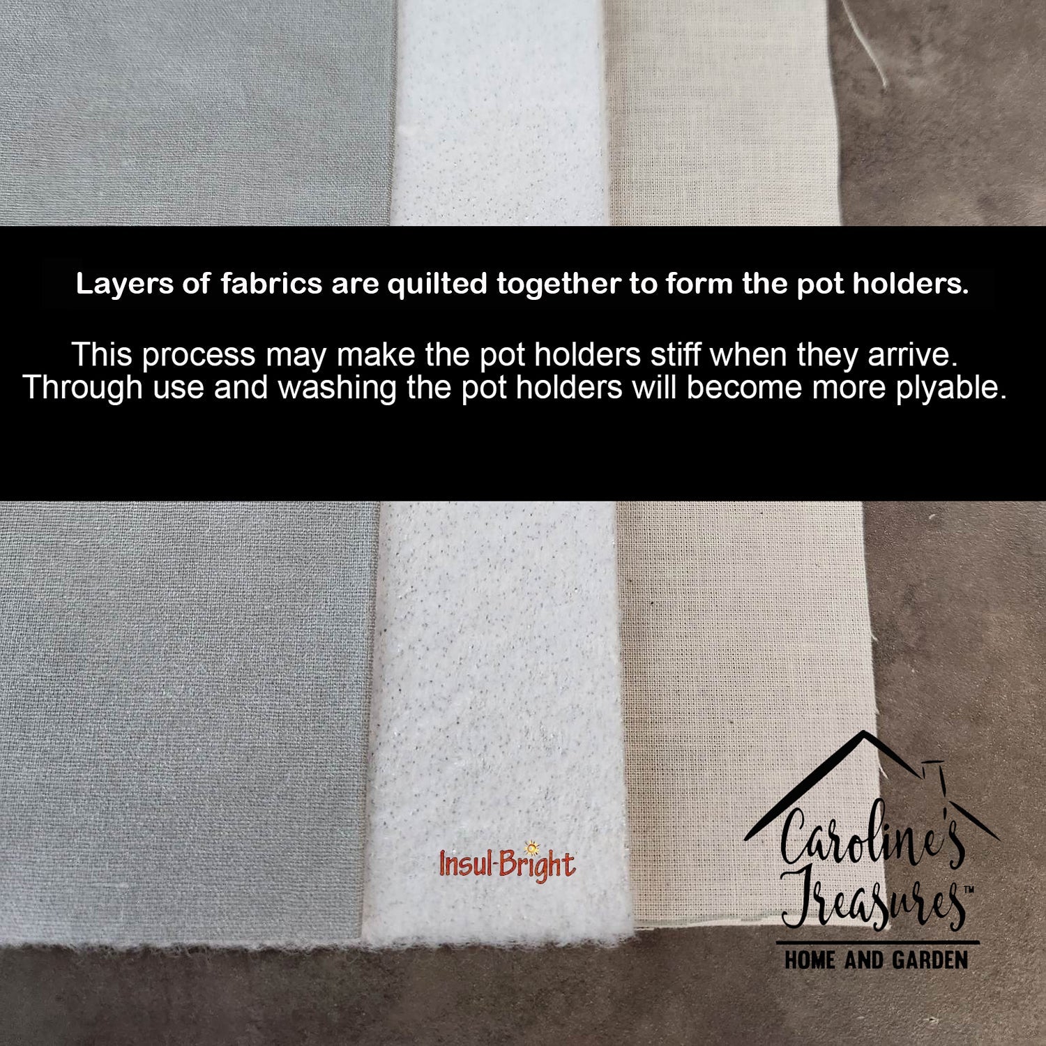Hello Summer Lady in Swimsuit Pot Holder Set of 2 Heat Resistant Quilted Hot Pads 7.5 x 7.5 Inch, Insulated Kitchen Trivets for Cooking & Baking