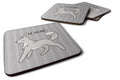 Nursery Be Brave Wolf Foam Coasters Set of 4 Cup Coasters for Indoor Outdoor, Tabletop Protection, Anti Slip, Mouse pad Material