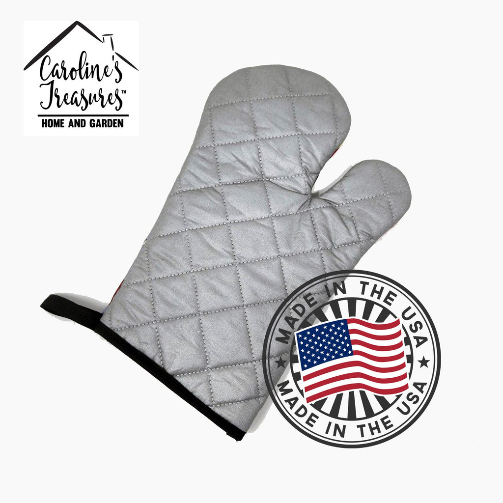Watercolor Paper Clips Blue Oven Mitt Heat Resistant Thick Oven Mitt for Hot Pans and Oven, Kitchen Mitt Protect Hands, Cooking Baking Glove