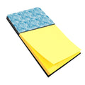 Watercolor Snowflake on Blue Watercolor Sticky Note Holder Refillable Dispenser Desk Accessory 3x3 Pad Gift