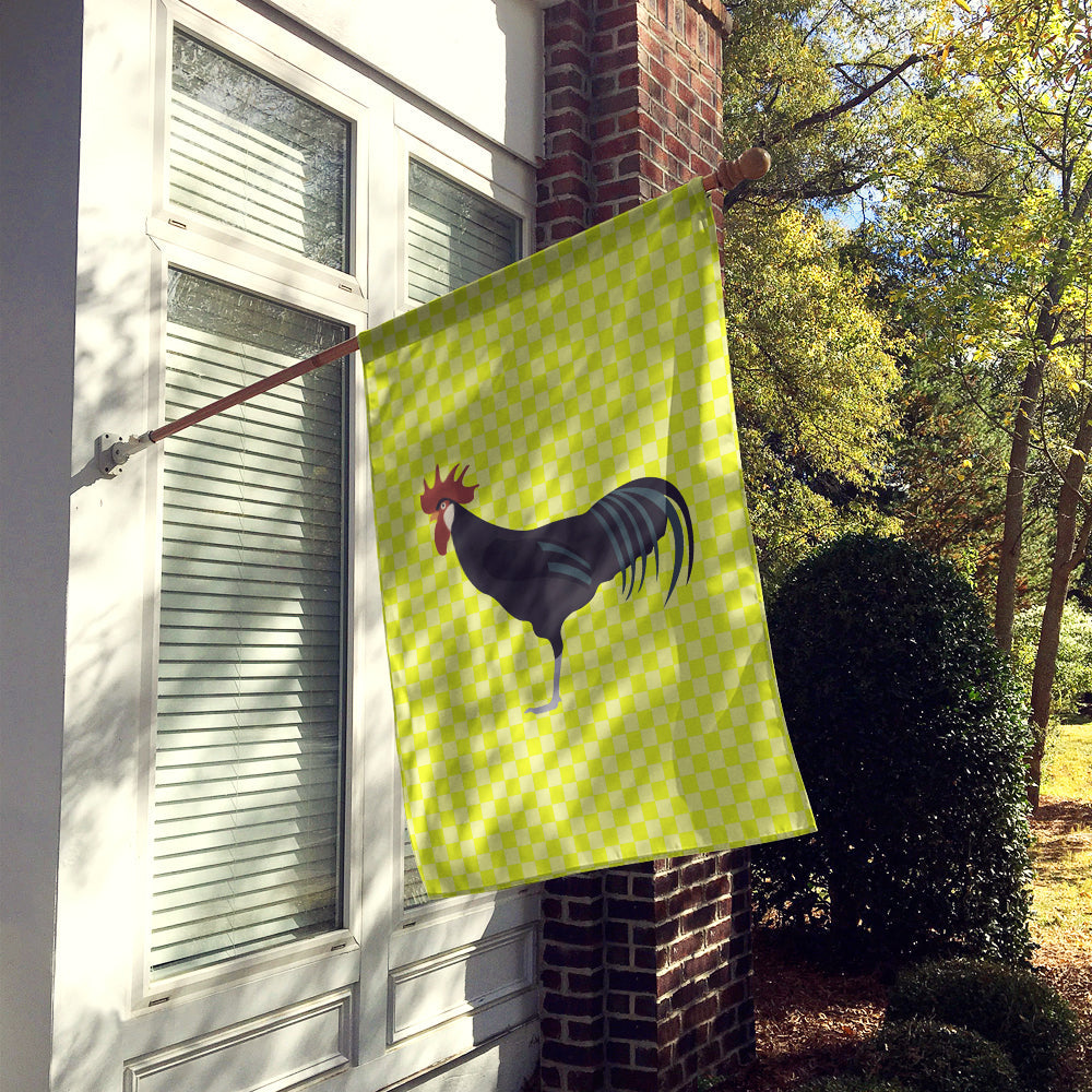 Minorca Ctalalan Chicken Green House Flag 28x40 Porch Sleeve Pole Decorative Outside Yard Banner Artwork Wall Hanging, Polyester