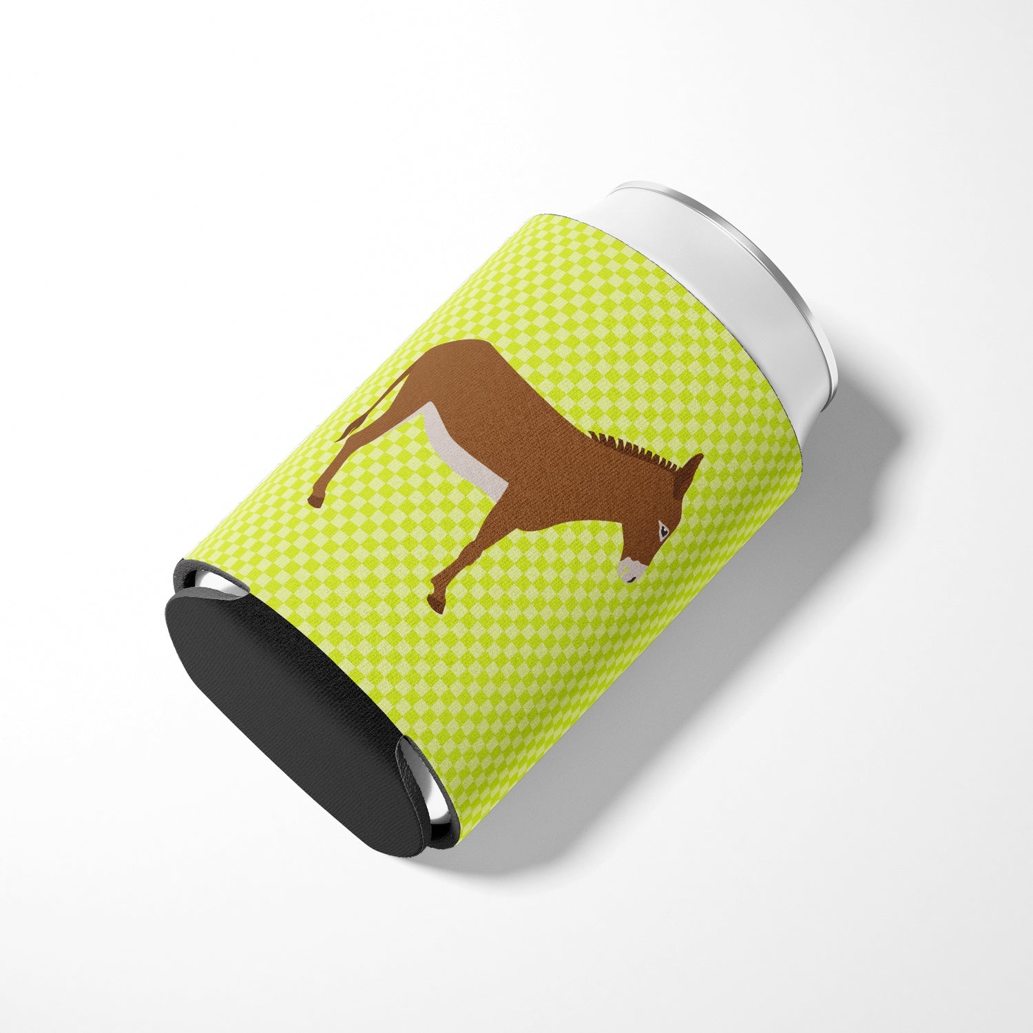 Cotentin Donkey Green Can or Bottle Hugger Cooler Sleeve for Standard 12 oz Cans, Insulated Foam Beer & Soda Can Hugger Reusable
