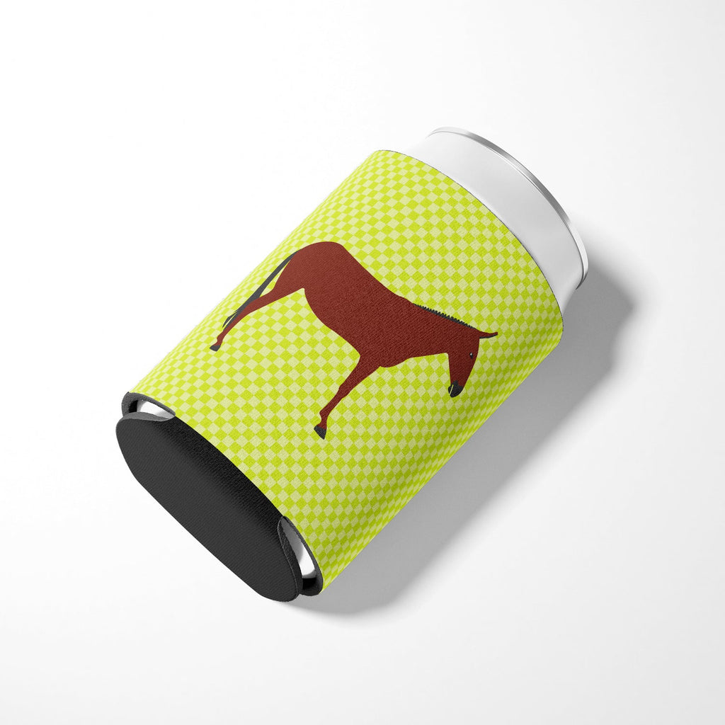 Hinny Horse Donkey Green Can or Bottle Hugger Cooler Sleeve for Standard 12 oz Cans, Insulated Foam Beer & Soda Can Hugger Reusable