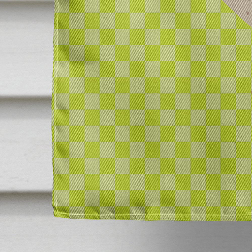 West Harlequin Duck Green House Flag 28x40 Porch Sleeve Pole Decorative Outside Yard Banner Artwork Wall Hanging, Polyester