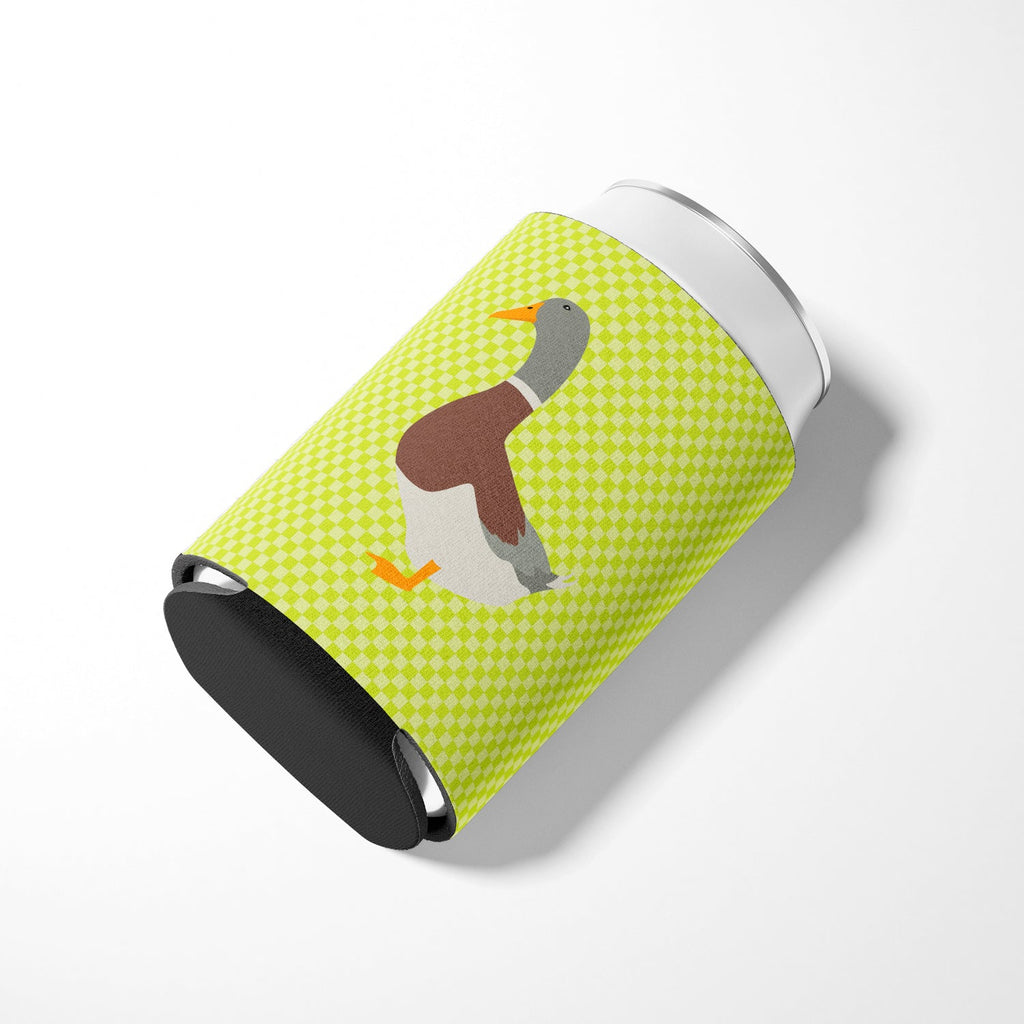 Saxony Sachsenente Duck Green Can or Bottle Hugger Cooler Sleeve for Standard 12 oz Cans, Insulated Foam Beer & Soda Can Hugger Reusable