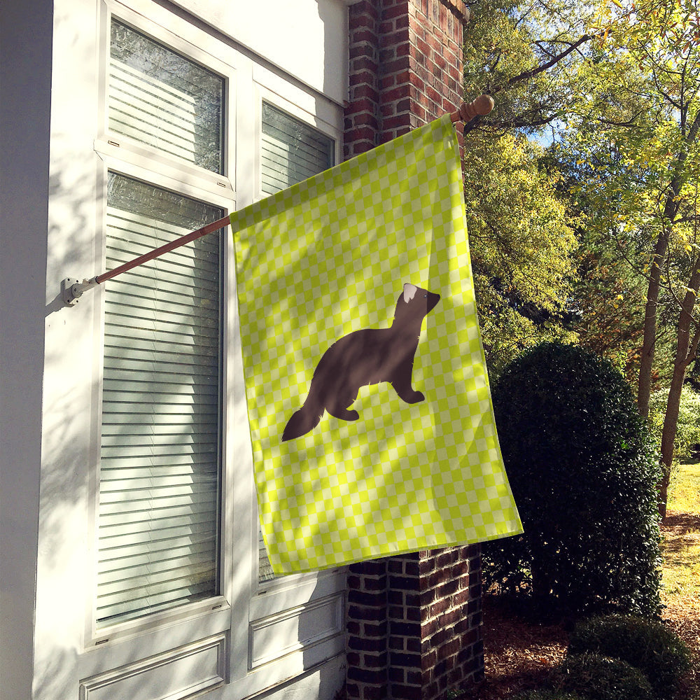 Sable Marten Green House Flag 28x40 Porch Sleeve Pole Decorative Outside Yard Banner Artwork Wall Hanging, Polyester