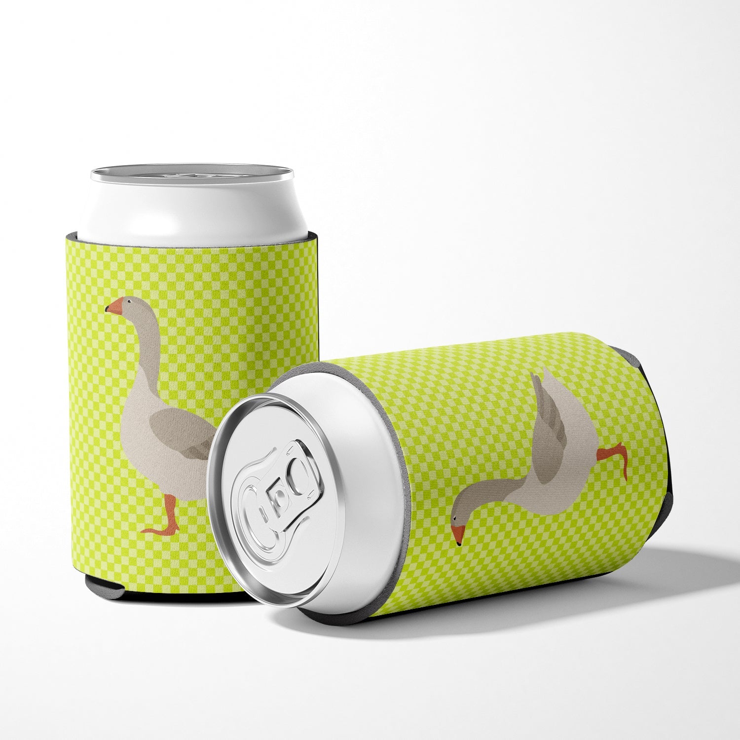 Steinbacher Goose Green Can or Bottle Hugger Cooler Sleeve for Standard 12 oz Cans, Insulated Foam Beer & Soda Can Hugger Reusable