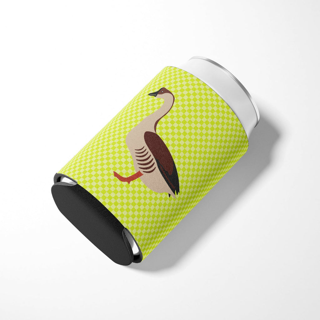 Chinese Goose Green Can or Bottle Hugger Cooler Sleeve for Standard 12 oz Cans, Insulated Foam Beer & Soda Can Hugger Reusable