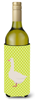 Roman Goose Green Wine Bottle Hugger Gift Sleeve for Standard 750 ml Bottles, Insulated Reusable Also Fits Mini Shot & Pint Bottles