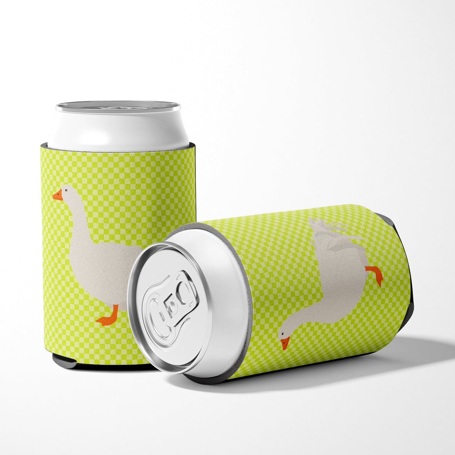 Sebastopol Goose Green Can or Bottle Hugger Cooler Sleeve for Standard 12 oz Cans, Insulated Foam Beer & Soda Can Hugger Reusable