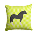 Pomeranian Rogener Goose Green Decorative Throw Pillow 14x14 Indoor Outdoor Accent Cushion, Fabric Cover with Insert for Sofa, Bed, Porch & Living Room