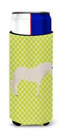 Paso Fino Horse Green Slim Can Hugger , Insulated Foam Hugger for 12 oz Slim Cans, Beer Bottles & Water Bottles, Printed in USA