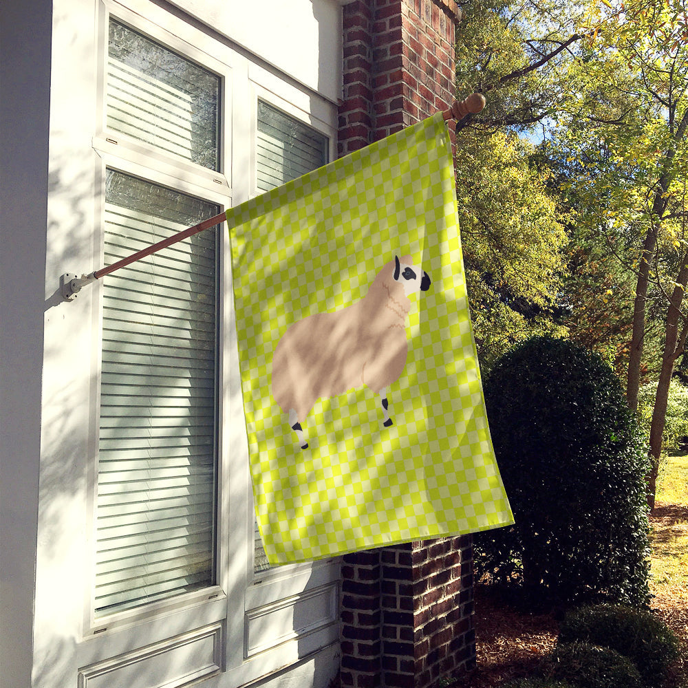 Kerry Hill Sheep Green House Flag 28x40 Porch Sleeve Pole Decorative Outside Yard Banner Artwork Wall Hanging, Polyester