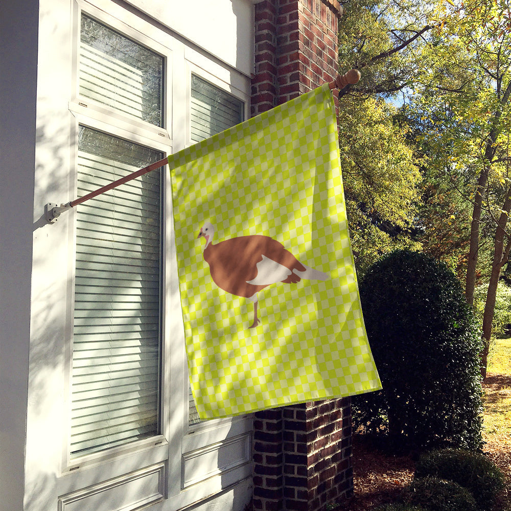 Jersey Buff Turkey Hen Green House Flag 28x40 Porch Sleeve Pole Decorative Outside Yard Banner Artwork Wall Hanging, Polyester
