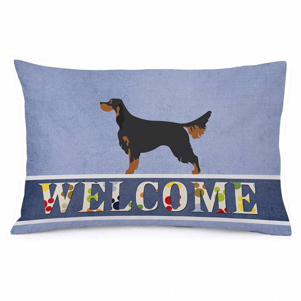 Gordon Setter Welcome Standard Pillowcase Lightweight Super Soft Easy Care Decorative Artwork Pillowcase, Standard