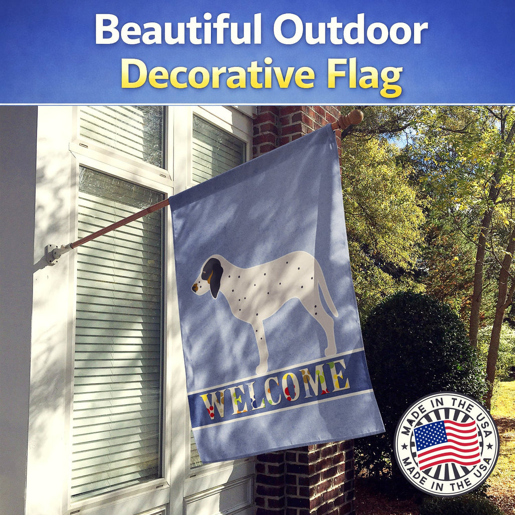 Gascon Saintongeois Welcome House Flag 28x40 Porch Sleeve Pole Decorative Outside Yard Banner Artwork Wall Hanging, Polyester