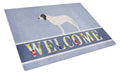 Gascon Saintongeois Welcome Cutting Board Tempered Glass Kitchen Cutting Surface, Heat Resistant Chopping, Non-Slip Feet, Food Prep & Serving