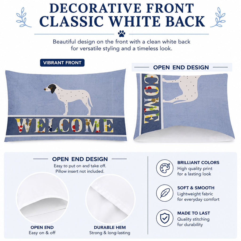 Gascon Saintongeois Welcome Standard Pillowcase Lightweight Super Soft Easy Care Decorative Artwork Pillowcase, Standard