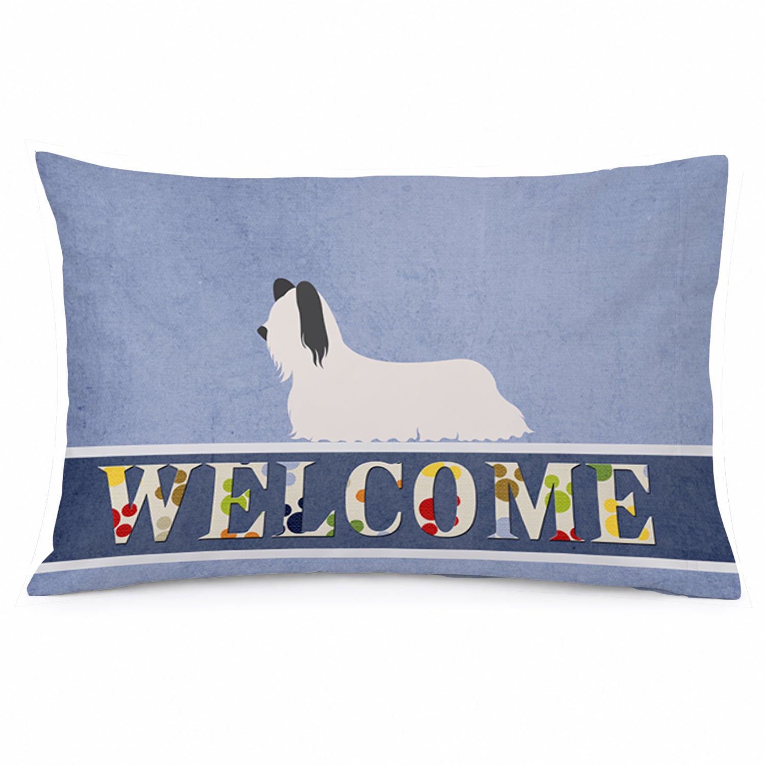 Skye Terrier Welcome Standard Pillowcase Lightweight Super Soft Easy Care Decorative Artwork Pillowcase, Standard